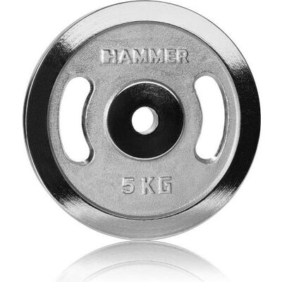 Hammer Fitness, Hantelscheiben, (1 x 5 kg) Hammer Fitness, Hantelscheiben, (1 x 5 kg)