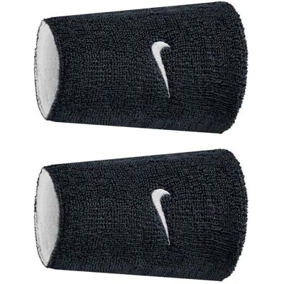 Nike, Unisex, Schweissband, Jumbo Wristbands Reversible Black White (2x), Mehrfarbig, Weiss, Schwarz Nike, Unisex, Schweissband, Jumbo Wristbands Reversible Black White (2x), Mehrfarbig, Weiss, Schwarz