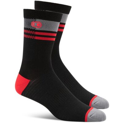 Crankbrothers, Unisex, Sportsocken, Trail Splatter (39 - 41), Rot, Schwarz Crankbrothers, Unisex, Sportsocken, Trail Splatter (39 - 41), Rot, Schwarz