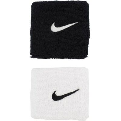 Nike, Unisex, Schweissband, WRISTBANDS WHTE/BLACK (2X), Weiss, Schwarz Nike, Unisex, Schweissband, WRISTBANDS WHTE/BLACK (2X), Weiss, Schwarz