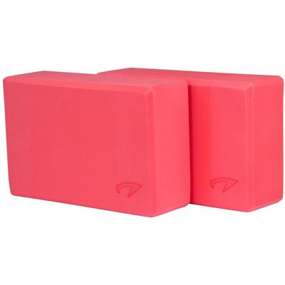 AVENTO Yoga-Block-Set 2 - Rosa - 23x15x7,6 cm AVENTO Yoga-Block-Set 2 - Rosa - 23x15x7,6 cm