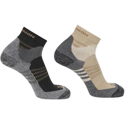 Salomon, Unisex, Sportsocken, X Ultra Access Quarter 2-Pack (36 - 38), Mehrfarbig, Schwarz, Grau Salomon, Unisex, Sportsocken, X Ultra Access Quarter 2-Pack (36 - 38), Mehrfarbig, Schwarz, Grau