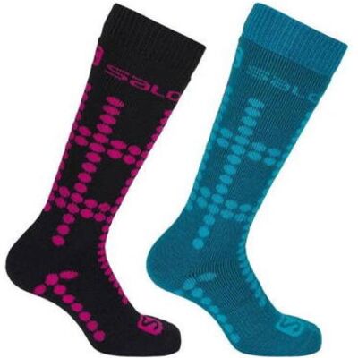 Salomon, Sportsocken, Skisocken (23 - 26), Blau, Schwarz Salomon, Sportsocken, Skisocken (23 - 26), Blau, Schwarz