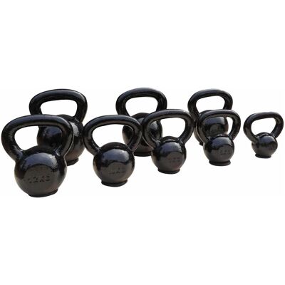 TOORX Kettlebell - 8 kg - Gusseisen - Gummibasis - Krafttraining TOORX Kettlebell - 8 kg - Gusseisen - Gummibasis - Krafttraining