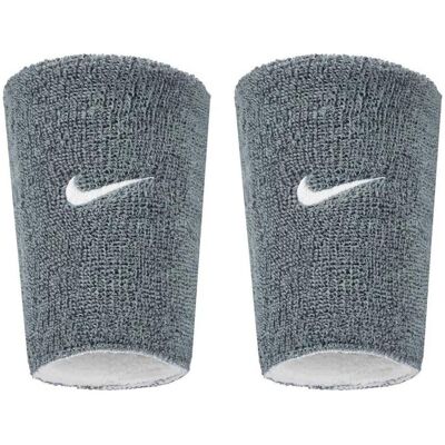 Nike, Unisex, Schweissband, Jumbo Wristbands Reversible Grey White (2x), Grau Nike, Unisex, Schweissband, Jumbo Wristbands Reversible Grey White (2x), Grau