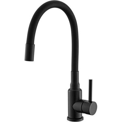ALVEUS Mintas - Küchenarmatur mit flexiblem Auslauf - Schwarz Matt ALVEUS Mintas - Küchenarmatur mit flexiblem Auslauf - Schwarz Matt