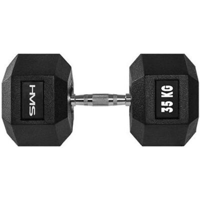 HMS HMS Gummierte Hanteln Hex Pro 35kg - Kraftgerät HMS HMS Gummierte Hanteln Hex Pro 35kg - Kraftgerät