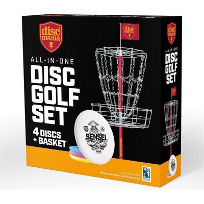 Discmania Universal All-in-One Discgolf-Set – Korb + 4 Scheiben Discmania Universal All-in-One Discgolf-Set – Korb + 4 Scheiben