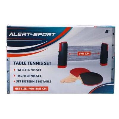 Alert Tischtennisset - Verstellbares Netz, 2 Schläger, Ball Alert Tischtennisset - Verstellbares Netz, 2 Schläger, Ball