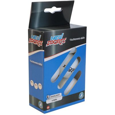 New Sports, Tischtennisball, (6 Stk.) New Sports, Tischtennisball, (6 Stk.)