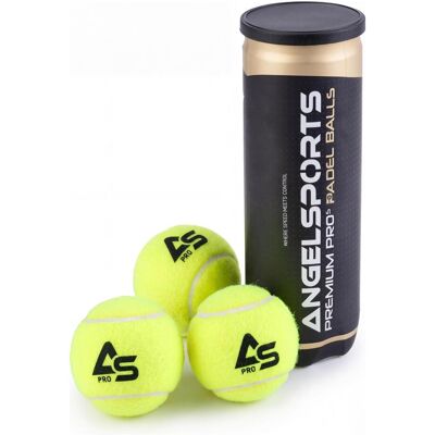 Angel Sports Padelbälle - 3 Gelb in Tube - Offizielle Qualität Angel Sports Padelbälle - 3 Gelb in Tube - Offizielle Qualität