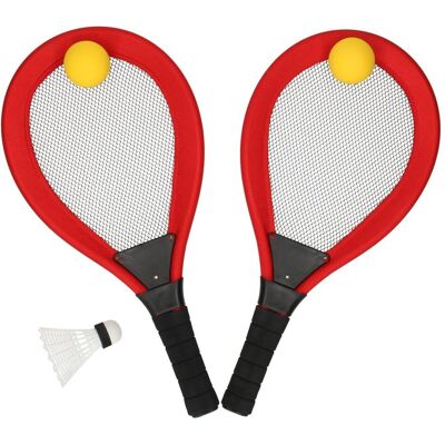 Weiches Tennis- und Badminton-Set in Farbe Weiches Tennis- und Badminton-Set in Farbe