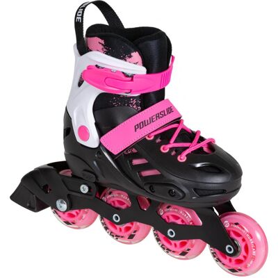 Powerslide Khaan Junior SQD Pink Verstellbare Inline-Skates - Sport Powerslide Khaan Junior SQD Pink Verstellbare Inline-Skates - Sport