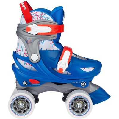Nijdam, Unisex, Rollschuhe, Rolschaatsen Verstelbaar - Geo Metricker - Blauw/Rood/Wit/Zilvergrijs - 29-32 (29, 30, 31, 32), Rot, Weiss, Grau, Silber, Blau Nijdam, Unisex, Rollschuhe, Rolschaatsen Verstelbaar - Geo Metricker - Blauw/Rood/Wit/Zilvergrijs - 29-32 (29, 30, 31, 32), Rot, Weiss, Grau, Silber, Blau