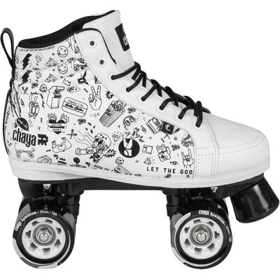 Chaya Sketch Inlineskates - Schwarz, Weiß, Vintage, Komfort Chaya Sketch Inlineskates - Schwarz, Weiß, Vintage, Komfort