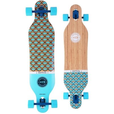 Tempish Nautical C Longboard - 41" Bambus, Blau, Leicht Tempish Nautical C Longboard - 41" Bambus, Blau, Leicht