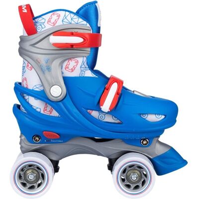 Nijdam, Unisex, Rollschuhe, Rolschaatsen Verstelbaar - Geo Metricker - Blauw/Rood/Wit/Zilvergrijs - 33-36 (33, 34, 35, 36), Rot, Weiss, Grau, Blau Nijdam, Unisex, Rollschuhe, Rolschaatsen Verstelbaar - Geo Metricker - Blauw/Rood/Wit/Zilvergrijs - 33-36 (33, 34, 35, 36), Rot, Weiss, Grau, Blau