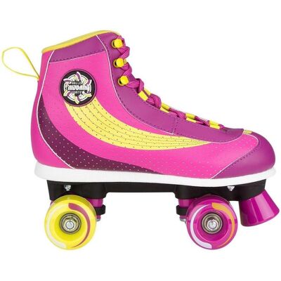 Nijdam, Mädchen, Rollschuhe, Rolschaatsen - Sugar - Paars/Geel/Wit - 37 (37), Mehrfarbig, Weiss, Gelb Nijdam, Mädchen, Rollschuhe, Rolschaatsen - Sugar - Paars/Geel/Wit - 37 (37), Mehrfarbig, Weiss, Gelb