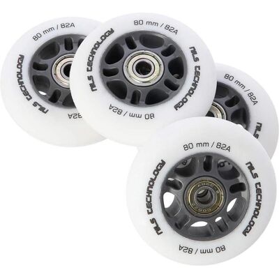 NILS Extreme 84x24 82A Weiß Matt Wheels & Lager Set - Räder und Lager NILS Extreme 84x24 82A Weiß Matt Wheels & Lager Set - Räder und Lager