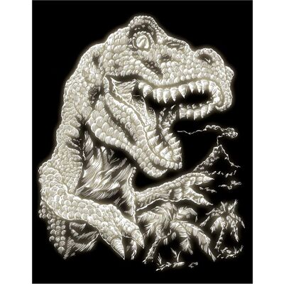 Magni Kratzbild Tyrannosaurus Rex Glow in the Dark Magni Kratzbild Tyrannosaurus Rex Glow in the Dark