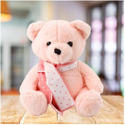 Lean Toys Lean Plüsch Maskottchen Huggable Teddybär Mit Schal Rosa 35Cm (35 cm) Lean Toys Lean Plüsch Maskottchen Huggable Teddybär Mit Schal Rosa 35Cm (35 cm)