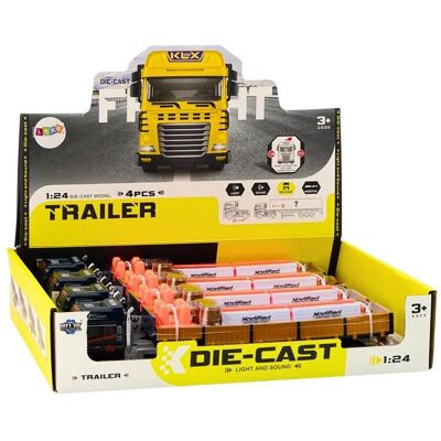 Lean Toys LKW mit Anhänger 1:24 Lean Toys LKW mit Anhänger 1:24