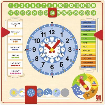 Jumbo Calendar Clock (Deutsch, Englisch, Französisch, Italienisch, Katalanisch, Niederländisch, Portugiesisch, Spanisch, 3 Jahre) Jumbo Calendar Clock (Deutsch, Englisch, Französisch, Italienisch, Katalanisch, Niederländisch, Portugiesisch, Spanisch, 3 Jahre)