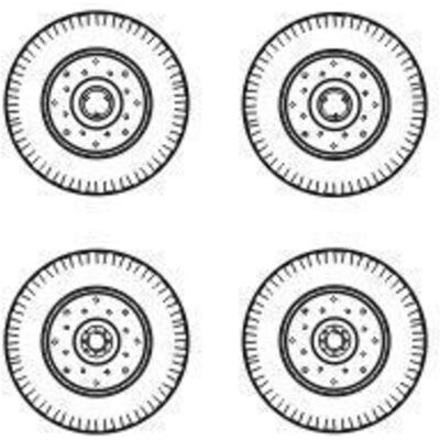 CMK Chevrolet C.15A wheels small type 9x16 (Firestone) CMK Chevrolet C.15A wheels small type 9x16 (Firestone)