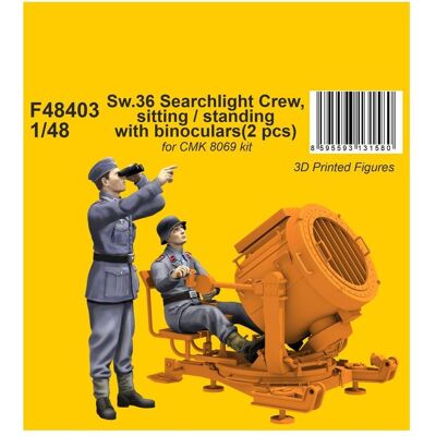 CMK Sw.36 Searchlight Crew, sitting / standing with binoculars CMK Sw.36 Searchlight Crew, sitting / standing with binoculars