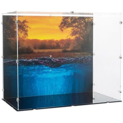 iDisplayit Acryl-Display für LEGO 75810 Stranger Things, Die andere Seite (Hintergrundbild & schwarzem Boden) iDisplayit Acryl-Display für LEGO 75810 Stranger Things, Die andere Seite (Hintergrundbild & schwarzem Boden)