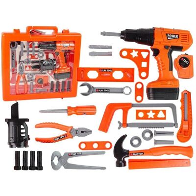 Lean Toys Heimwerker-Set, Schraubendreher, Akku-Hammersäge Lean Toys Heimwerker-Set, Schraubendreher, Akku-Hammersäge