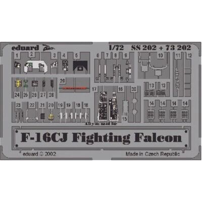 Eduard Lockheed Martin F-16CJ Fighting Falcon vorlackiertes Modell - 1:72 Eduard Lockheed Martin F-16CJ Fighting Falcon vorlackiertes Modell - 1:72