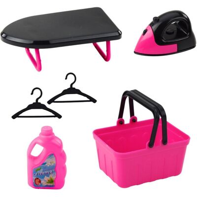 Lean Toys Home Appliances Interaktive Waschmaschine Lichter Töne Zubehör Rosa Schwarz Lean Toys Home Appliances Interaktive Waschmaschine Lichter Töne Zubehör Rosa Schwarz