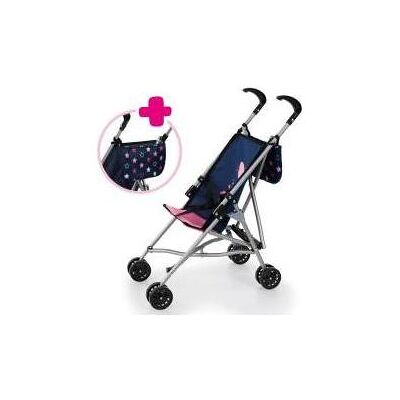 Bayer Puppenwagen mit Tasche, blau Bayer Puppenwagen mit Tasche, blau