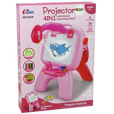 Lean Toys Doppelseitiges Zeichenbrett mit Projektor und Bildern Lean Toys Doppelseitiges Zeichenbrett mit Projektor und Bildern