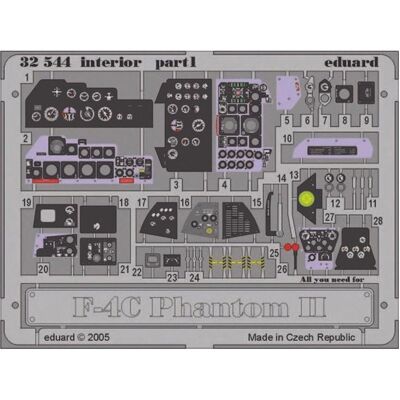 Eduard F-4C Phantom II interior für Tamiya Bausatz Eduard F-4C Phantom II interior für Tamiya Bausatz