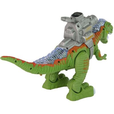 Lean Toys Dinosaurier mit Katapult läuft und schiesst grün Lean Toys Dinosaurier mit Katapult läuft und schiesst grün