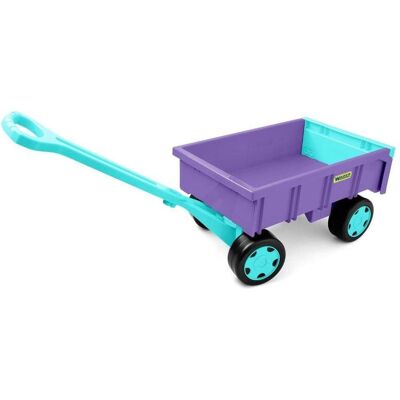 Wader Riesenwagen/Anhänger lila Wader Riesenwagen/Anhänger lila