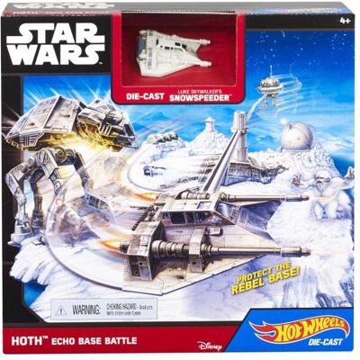 Mattel Hot Wheels Star Wars Hoth Echo Base Battle Play set Mattel Hot Wheels Star Wars Hoth Echo Base Battle Play set