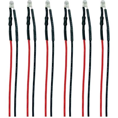 Tams Elektronik 81-59506-06-C LED mit Anschlussdrähten Kaltweiss, Rot 6 St. Tams Elektronik 81-59506-06-C LED mit Anschlussdrähten Kaltweiss, Rot 6 St.