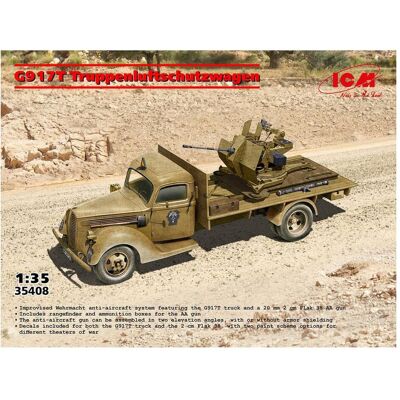 ICM Ford G917T Veicolo Antiaereo Truppe con Cannone Antiaereo 2 cm Flak 38 ICM Ford G917T Veicolo Antiaereo Truppe con Cannone Antiaereo 2 cm Flak 38