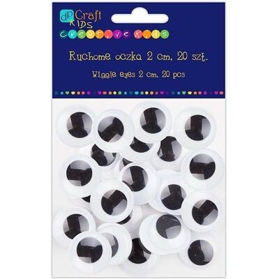 Dalprint Selbstklebende bewegliche Augen 2cm 20Stk Dalprint Selbstklebende bewegliche Augen 2cm 20Stk