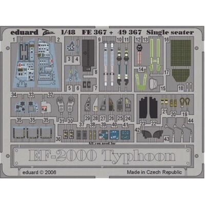 Eduard EF-2000 Typhoon Single Seater Für Revell Bausatz Eduard EF-2000 Typhoon Single Seater Für Revell Bausatz