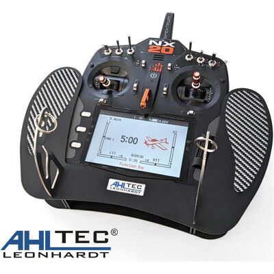 AHLtec Senderpult Spektrum NX20 Black mit Standard Senderpultbügel, ohne Handauflagen AHLtec Senderpult Spektrum NX20 Black mit Standard Senderpultbügel, ohne Handauflagen