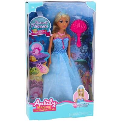 Lean Toys Anlily Meerjungfrau Puppe + Zubehör Lean Toys Anlily Meerjungfrau Puppe + Zubehör