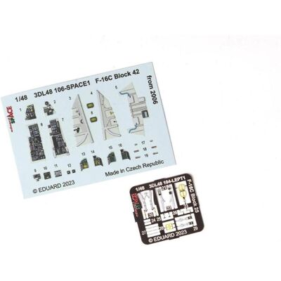 Eduard F-16C Block 42 from 2006 SPACE 1/48 for KINETIC Eduard F-16C Block 42 from 2006 SPACE 1/48 for KINETIC