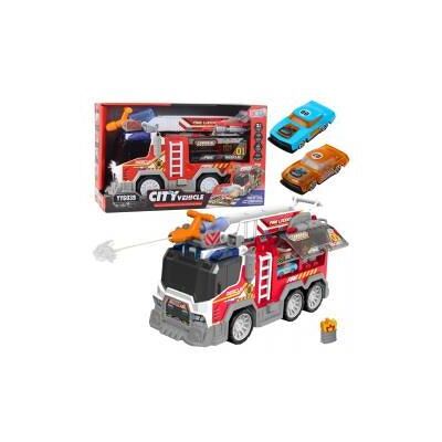 Lean Toys Feuerwehrauto Feuerwehr fahren bewegliche Elemente Lichter Geräusche Lean Toys Feuerwehrauto Feuerwehr fahren bewegliche Elemente Lichter Geräusche