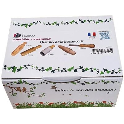 Fuzeau Set di Cinque Pezzi di Legno Naturale per Imitazione Uccelli Fuzeau Set di Cinque Pezzi di Legno Naturale per Imitazione Uccelli