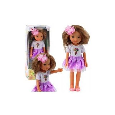 Lean Toys Leantoys Lalka Pretty Girl W Fioletowej Spódniczce 32 Cm Lean Toys Leantoys Lalka Pretty Girl W Fioletowej Spódniczce 32 Cm