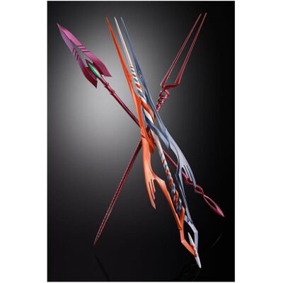 Bandai Neon Genesis Evangelion figurine Diecast Metal Build Eva Production Model-02 30th with the Spear of Bandai Neon Genesis Evangelion figurine Diecast Metal Build Eva Production Model-02 30th with the Spear of